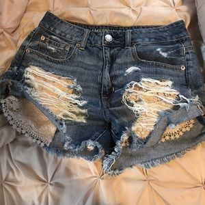 American eagle jean shorts